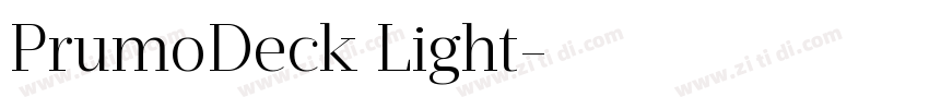 PrumoDeck Light字体转换